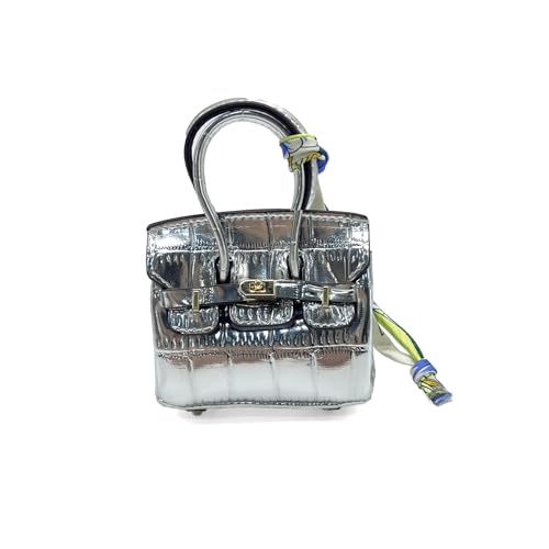 LAOYEFACAI Mini Taschenanhänger Süßer Leder Schlüsselanhänger Handtaschen Charm Perfekt für Damen niedliche Kopfhörertasche für Geldgeschenke für Frauen (YS) von LAOYEFACAI