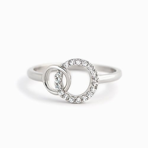 LAOYEFACAI Ring Damen Verstellbar Fahrradfahren Stapeln Daumenring Eheringe Silber Verlobungsring Promise Ring Engagement Ringe Frauen Rosegold Band Ring für Damen Schmuck von LAOYEFACAI
