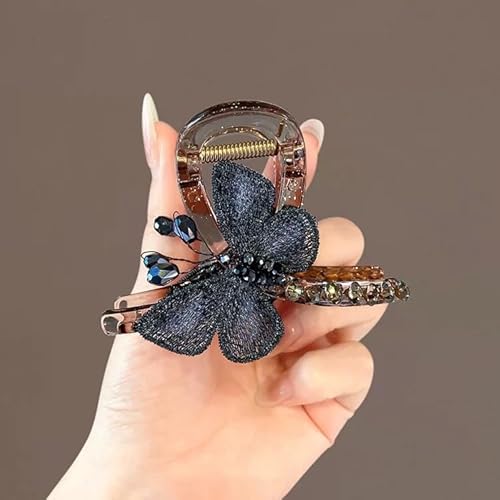 LAOYEFACAI Schmetterling Haarklammer Klein Acryl Butterfly Hair Clips Flower Claw Clip,Haarspangen Damen Dünnes Haar,Haarklammern Mädchen Damen Schmetterling Haarschmuck (ZS) von LAOYEFACAI