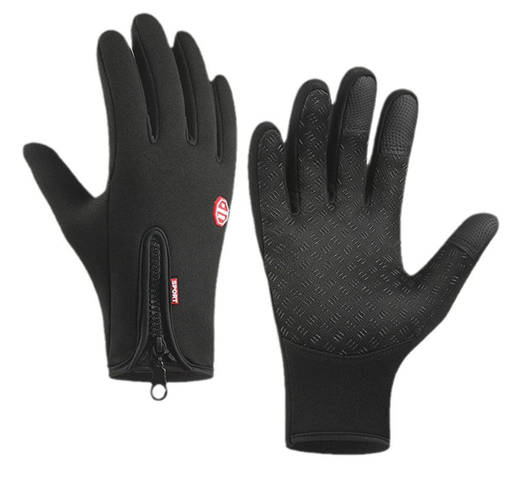 LAPA HOME Boxhandschuhe Fleecehandschuhe Outdoor Thermo Touchscreen Rutschfest Sporthandschuhe (1 Paar), Herren Damen Wasserdich Fahrradhandschuhe Winddicht Winterhandschuhe von LAPA HOME
