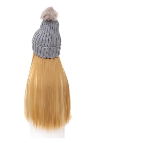 Perücken für Frauen Kunsthaar Damen Winter Warm Halten Haarverlängerung Hüte Perücken for Frauen Farben Welliges Haar Perückenkappen für Damen (Color : 10) von LAPADULA