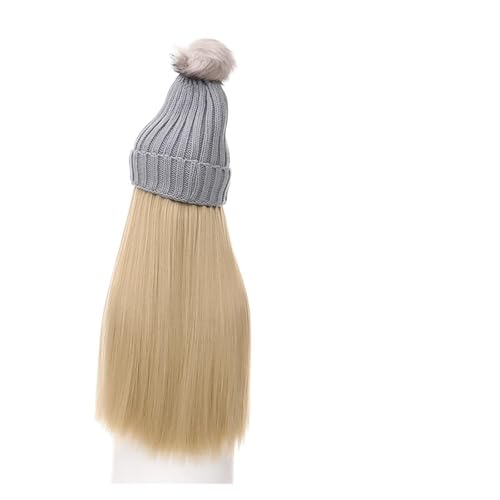 Perücken für Frauen Kunsthaar Damen Winter Warm Halten Haarverlängerung Hüte Perücken for Frauen Farben Welliges Haar Perückenkappen für Damen (Color : 9) von LAPADULA