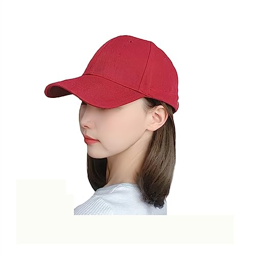 Perücken für Frauen Lange Haare Bobo Cap synthetische Hut Haar Perücke natürliche schwarze Perücken verbinden synthetische Hut Perücke for Mädchen Perückenkappen für Damen (Color : A) von LAPADULA