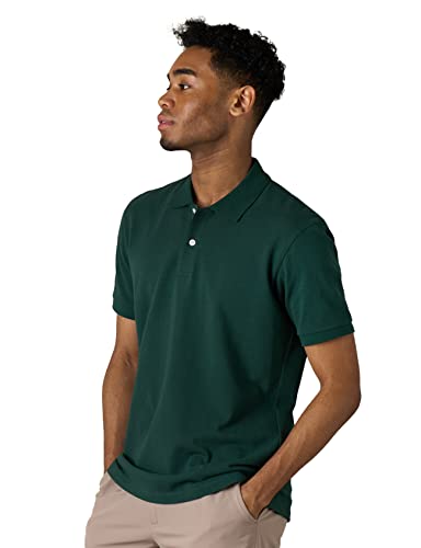 LAPASA Amerikanische Größen Herren Pique Baumwoll Poloshirt Fällt größer aus Business Casual T-Shirt 1 Pack M19 von LAPASA