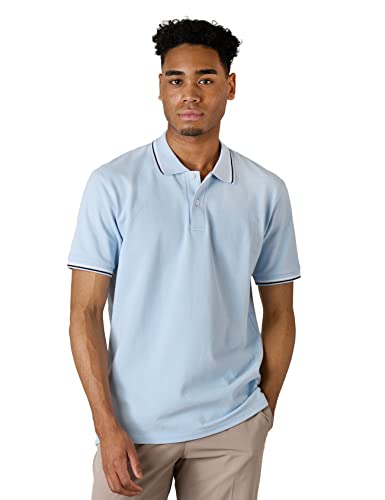 LAPASA Amerikanische Größen Herren Pique Baumwoll Poloshirt Fällt größer aus Business Casual T-Shirt 1 Pack M19 von LAPASA