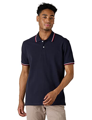 LAPASA Amerikanische Größen Herren Pique Baumwoll Poloshirt Fällt größer aus Business Casual T-Shirt 1 Pack M19 von LAPASA