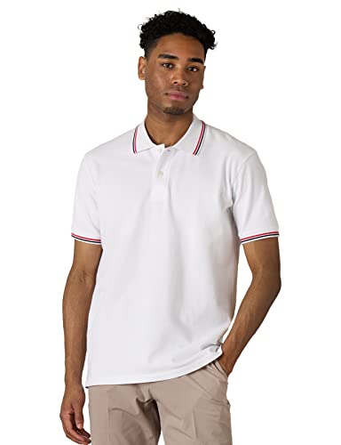 LAPASA Amerikanische Größen Herren Pique Baumwoll Poloshirt Fällt größer aus Business Casual T-Shirt 1 Pack M19 von LAPASA