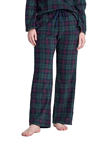 LAPASA Damen Fleece Pyjamahose Soft warm Loungehose mit Taschen Relaxed Fit L109, Dunkelgrüne Navy Blau kariert, L LAPASA Damen Fleece Pyjamahose Soft warm Loungehose mit Taschen Relaxed Fit L109, Dunkelgrüne Navy Blau kariert, L von LAPASA