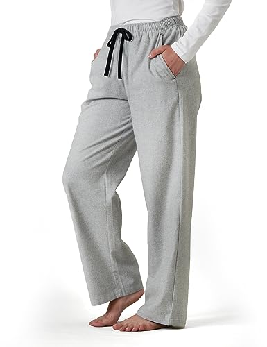 LAPASA Damen Pyjamahose Loungehose Schlafanzughose Freizeithose Baumwolle Flanell L74 von LAPASA