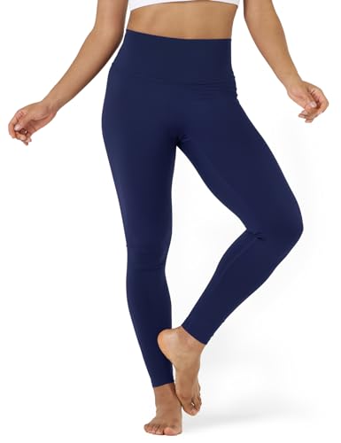 LAPASA Damen Sport Leggings Lange Yogahose hoher Bund Yoga Pants Push Up High Waist L01A Blau L von LAPASA