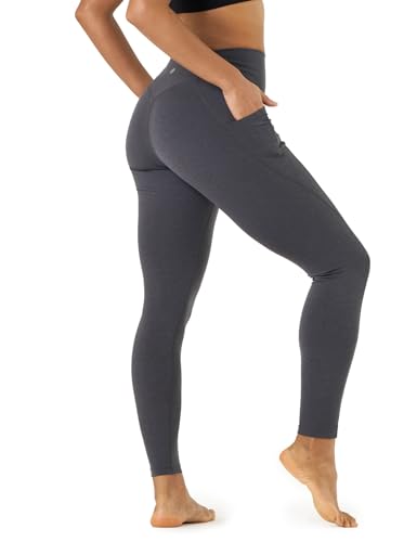 LAPASA Damen Sport Leggings hoher Bund Taschen Yoga Pants Push Up High Waist L01B Dunkelgrau Meliert L LAPASA Damen Sport Leggings hoher Bund Taschen Yoga Pants Push Up High Waist L01B Dunkelgrau Meliert L von LAPASA