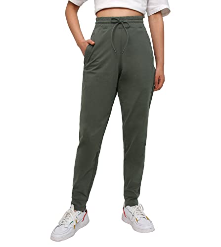 LAPASA Damen leichte Trainingshose Sporthose L81 (Dunklgrün, Large) von LAPASA