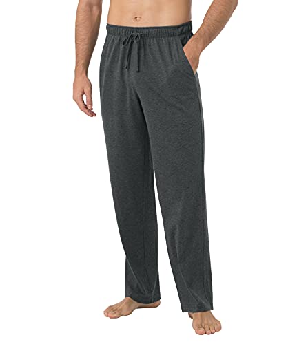 LAPASA Herren Schlafanzughose Loungehose Freizeithose Pyjamahose M23 XL Dunkelgrau von LAPASA