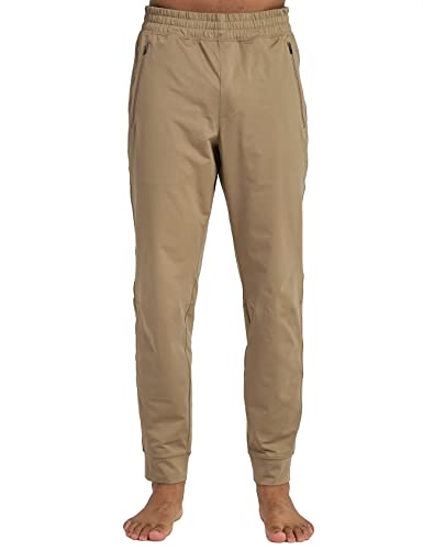 LAPASA Herren leichte Trainingshose Sporthose M107 (Taupe, X-Large) von LAPASA