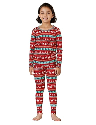 LAPASA Jungen Innenfleece Thermounterwäsche Set, Thermo Unterhemd + Hose Skiunterwäsche Funktionsunterwäsche Sets für Kinder 4-13 Jahre (Thermoflux B03), Weihnachten Sets, 11-12 Jahre von LAPASA