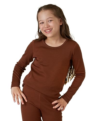 LAPASA Kinder 100% Merinowolle Thermounterhemd, Premium Merino Wolle Warme Thermounterwäsche Unterhemd Unisex K13 LAPASA Kinder 100% Merinowolle Thermounterhemd, Premium Merino Wolle Warme Thermounterwäsche Unterhemd Unisex K13 von LAPASA