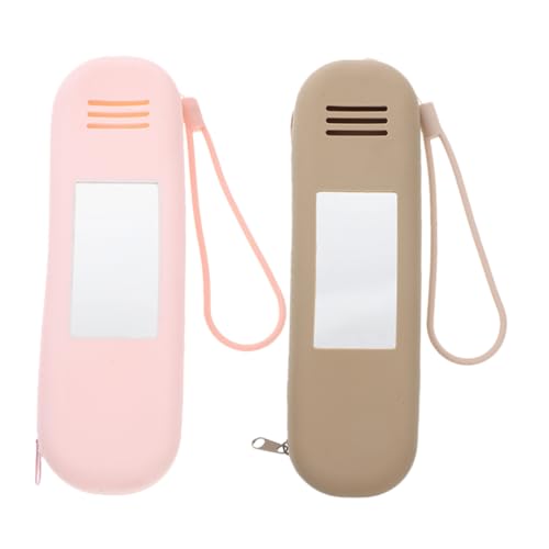 LAPYAPPE 2stücke Make-up-pinseltasche Aus Silikon Reise-pinselhalter Mit Reißverschluss Organizer Für Make-up-Tools Flexibel Und Langlebig Geeignet Für Geschäftsreisen Und Täglichen von LAPYAPPE