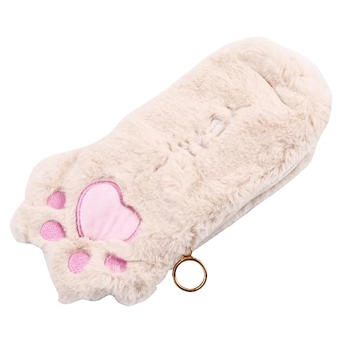 LAPYAPPE Plüsch-stifttasche Katzenpfote Design Stiftbehälter Schreibwarentasche Bleistifttasche Aufbewahrungstasche Für Klein Und Leicht von LAPYAPPE