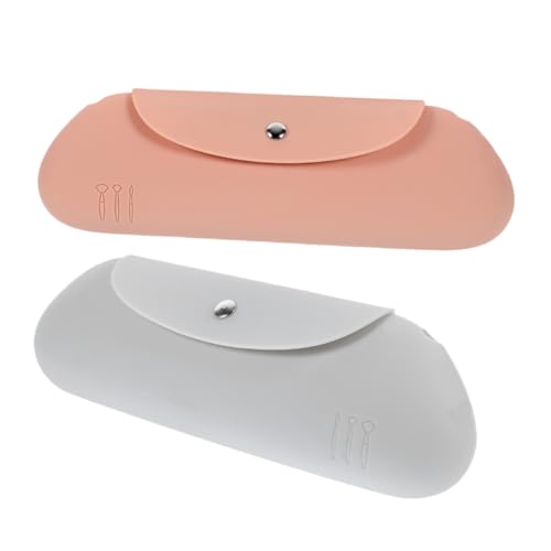 LAPYAPPE 2stücke Silikon Make-up Pinseltasche Mit Magnetverschluss Organizer Für Reise Kosmetikpinsel Aufbewahrungstasche Und Kompakt von LAPYAPPE