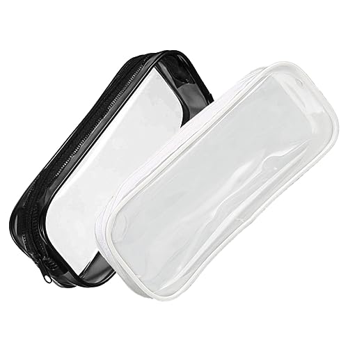LAPYAPPE 2stücke wasserdichte Stift Und Kosmetiktaschen Transparente Stifttaschen Für Schule Und Reisen Für Lehrer Und Schüler von LAPYAPPE
