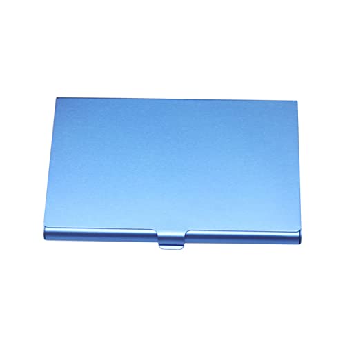 LAPYAPPE Businesstasche Aus Metall Namenshalter Für Akten Kartenetui Mit Organizer Stabiler Desktop-Halter Business-kreditkartenetui Blau von LAPYAPPE