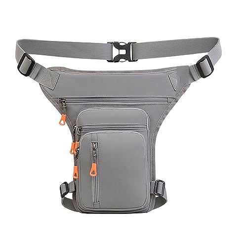 Beintasche Motorrad Motorrad Drop Bein Taille Taschen wasserdichte Bein Seite Tasche Gürtel Hüfte Bum Gepäck Fahrt Pack Geldbörse Fanny Pack Tasche Moto accesorios Motorrad Beintasche (Color : Grey-0 von LAPooh