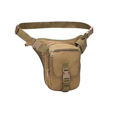 Beintasche Motorrad Motorrad Drop Bein Taille Taschen wasserdichte Bein Seite Tasche Gürtel Hüfte Bum Gepäck Fahrt Pack Geldbörse Fanny Pack Tasche Moto accesorios Motorrad Beintasche (Color : Khaki von LAPooh