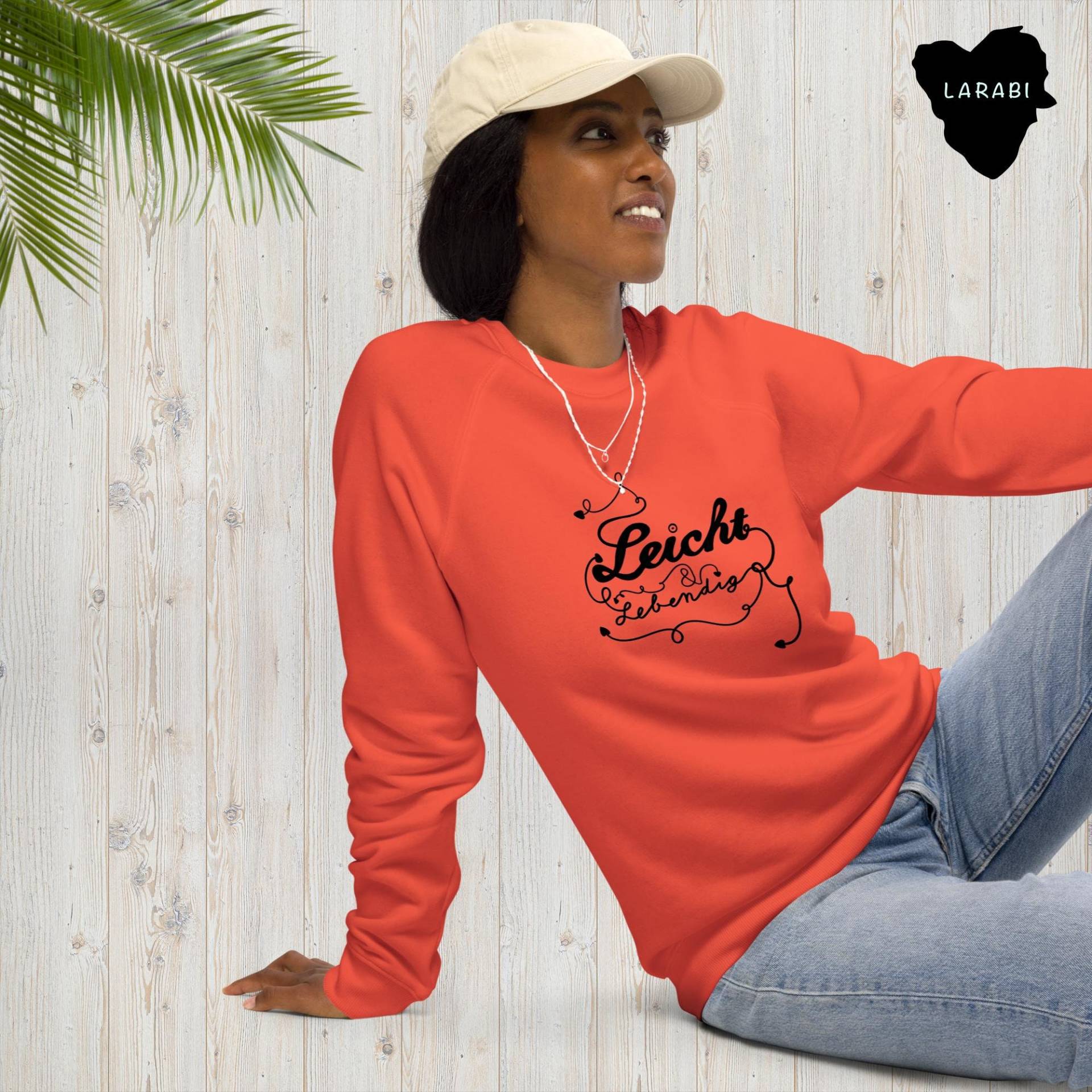 Unisex Bio-Raglan-Pullover Motiv „Leicht&lebendig". Fühl Dich Leicht Und Lebendig in Deinem Neuen Sweater. Ein Sommerlook Für Laue Abende Unisex Bio-Raglan-Pullover Motiv „Leicht&lebendig". Fühl Dich Leicht Und Lebendig in Deinem Neuen Sweater. Ein Sommerlook Für Laue Abende von LARABIdesign