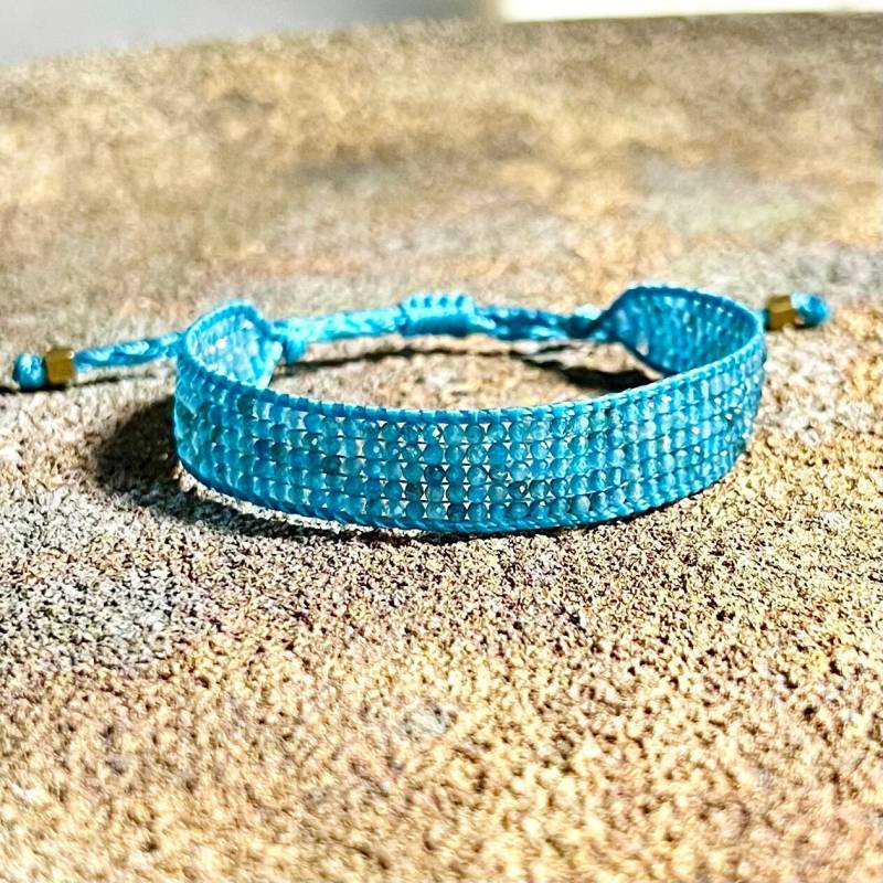 Apatit Funkelndes Armband Perlenarmband Edelstein von LARAlieschen