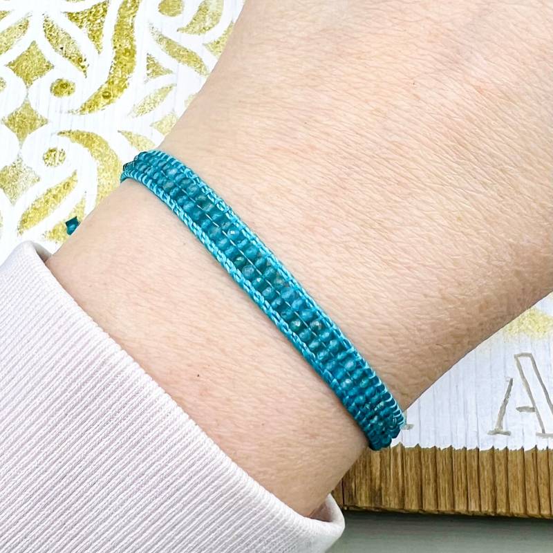 Apatit Funkelndes Armband Perlenarmband Edelstein von LARAlieschen
