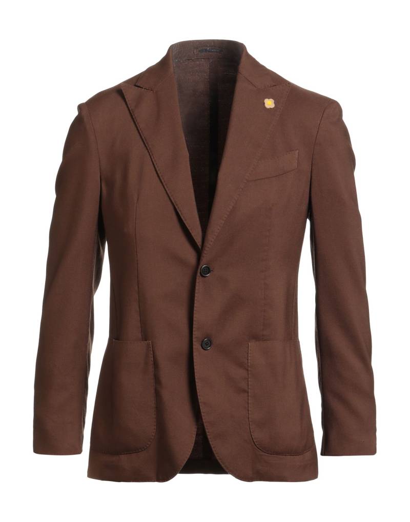 LARDINI Blazer Herren Schokobraun von LARDINI