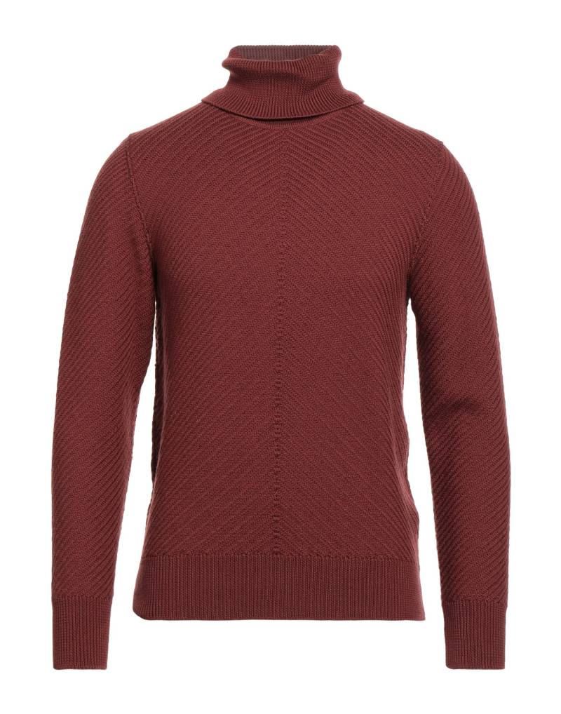 LARDINI Rollkragenpullover Herren Ziegelrot von LARDINI