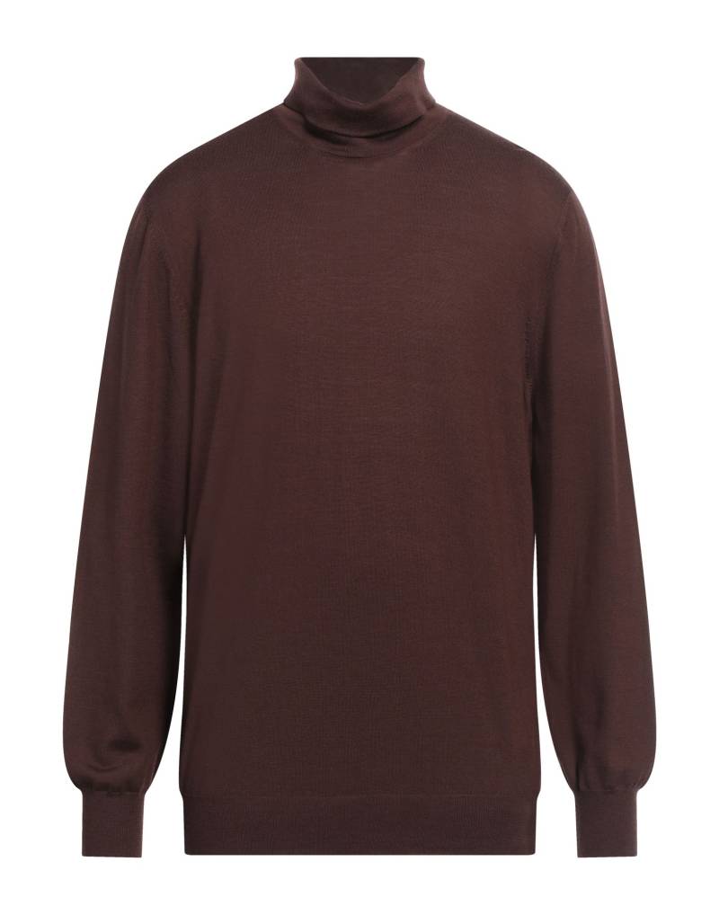 LARDINI Rollkragenpullover Herren Schokobraun von LARDINI