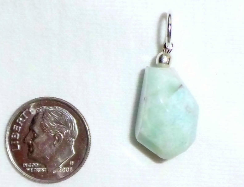 Large Big Genuine Larimar Facettierte 3/4 "Edelstein Mit Silber 1-1/8 "Lange Anhänger Für Halskette Facetten Große Erklärung Blau Large Big Genuine Larimar Facettierte 3/4 "Edelstein Mit Silber 1-1/8 "Lange Anhänger Für Halskette Facetten Große Erklärung Blau von LARIMARandTURQUOISE