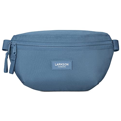 LARKSON Bauchtasche Damen & Herren Blau - Finn - Hüfttasche für Sport Outdoor Stadt - Gürteltasche Stylisch für Festival - Crossbody Bag mit Gurt - Wasserabweisend von LARKSON