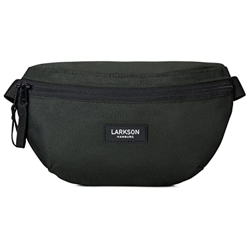 LARKSON Bauchtasche Damen & Herren Grün - Finn - Hüfttasche für Sport Outdoor Stadt - Gürteltasche Stylisch für Festival - Crossbody Bag mit Gurt - Wasserabweisend von LARKSON