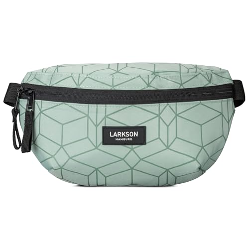 LARKSON Bauchtasche Damen & Herren Mint - Finn - Hüfttasche für Sport Outdoor Stadt - Gürteltasche Stylisch für Festival - Crossbody Bag mit Gurt - Wasserabweisend von LARKSON