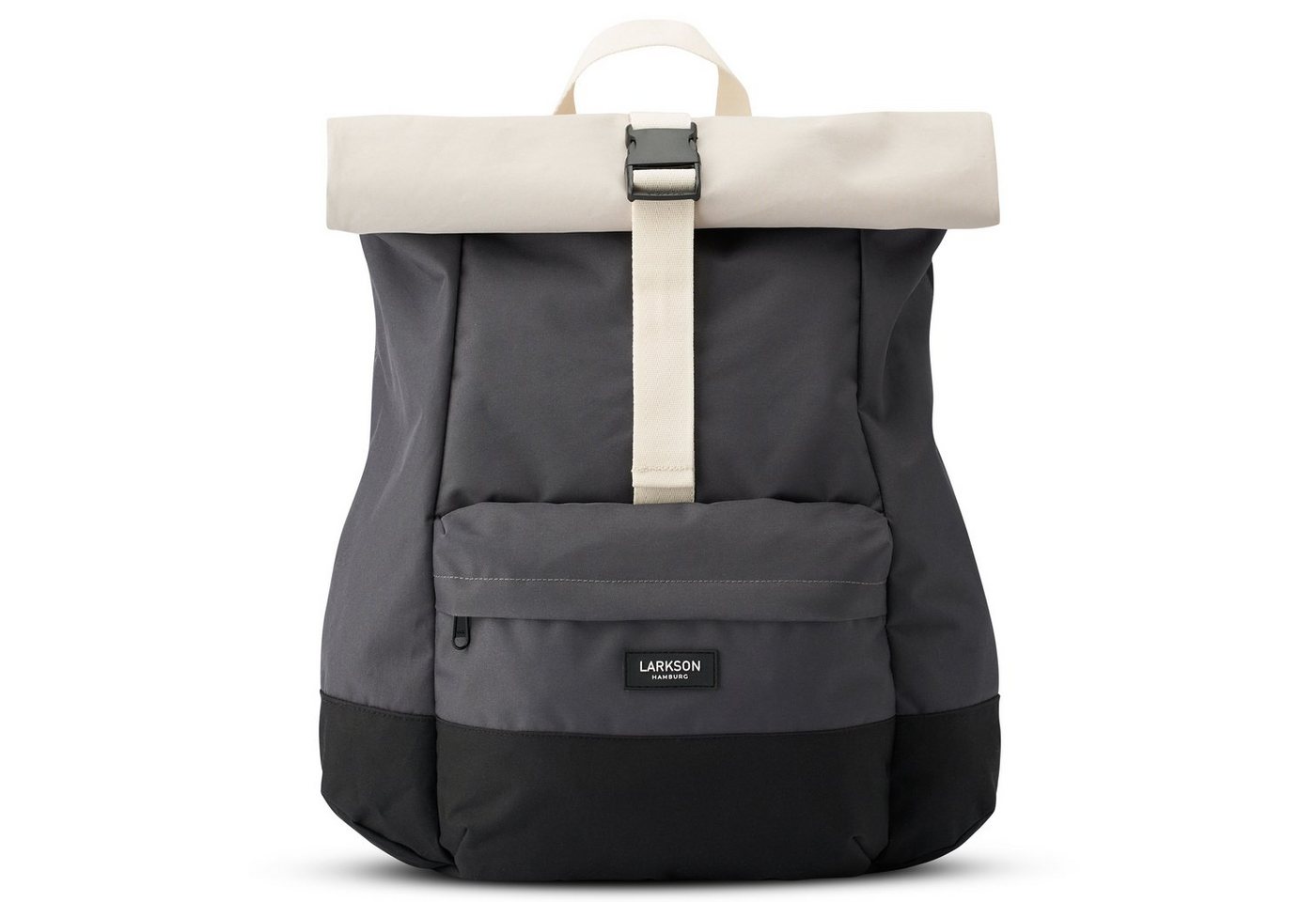 LARKSON Cityrucksack ALVA, Rolltop Damen Herren, Laptop Fach, Wasserabweisend von LARKSON