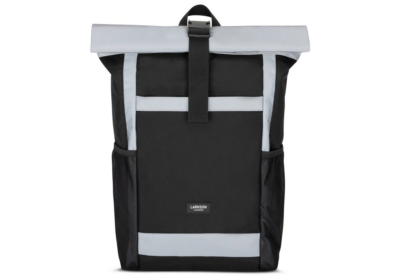 LARKSON Cityrucksack No 2 Reflective Laptop Rolltop Damen Herren Groß, Wasserabweisend von LARKSON