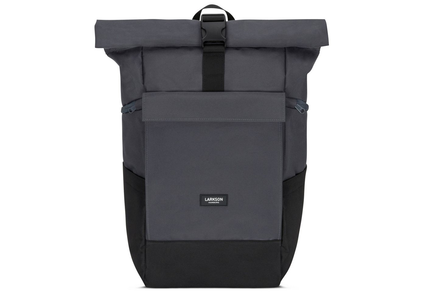 LARKSON Cityrucksack No 4 Large Rolltop Rucksack für Damen und Herren (1-tlg), Geräumiger Rolltop Rucksack für Reisen, Wasserabweisend von LARKSON