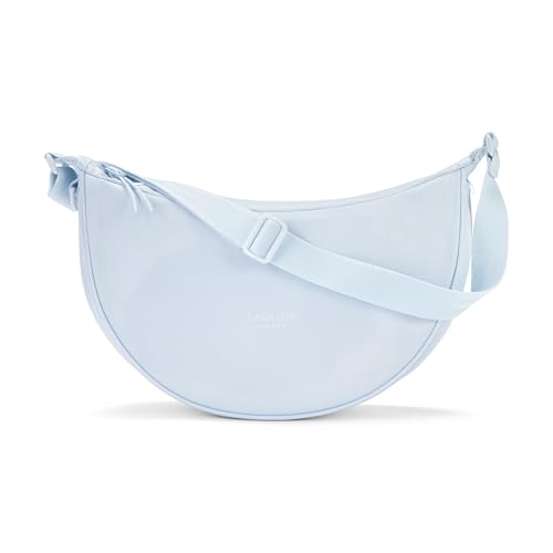 LARKSON Crossbody Bag Damen & Herren Hellblau - Solveig Medium - Umhängetasche im Halbmond Style - Halbrunde Schultertasche - Moon Bag Design - Wasserabweisend von LARKSON