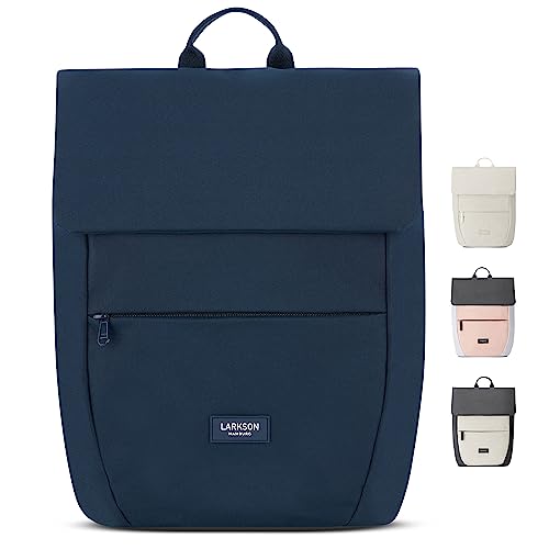 LARKSON Rucksack Damen Klein Blau - Ronja - Moderner Tagesrucksack mit Laptopfach für Uni Business City - 10L - Nachhaltig - Wasserabweisend von LARKSON