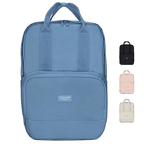 LARKSON Rucksack Damen & Herren Hellblau - No 6 - Daypack mit 16 Zoll Laptopfach - Rucksäcke für City Schule Business - Schulrucksack Mädchen Teenager - Wasserabweisend von LARKSON