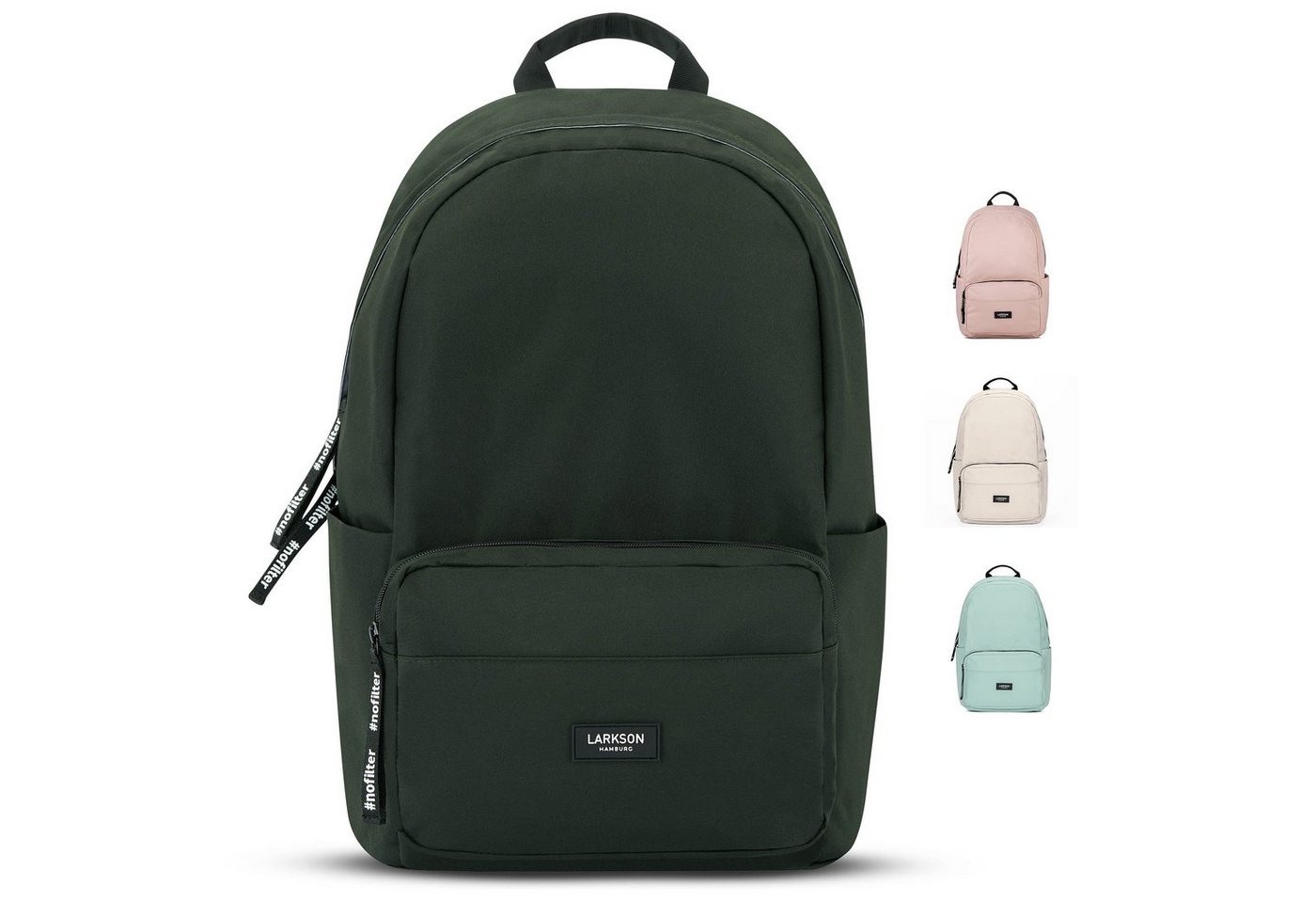 LARKSON Schulrucksack No 3 Rucksack Schule Mädchen Jungen Teenager (Keine Set), Seitentasche, Laptopfach, Wasserabweisend von LARKSON