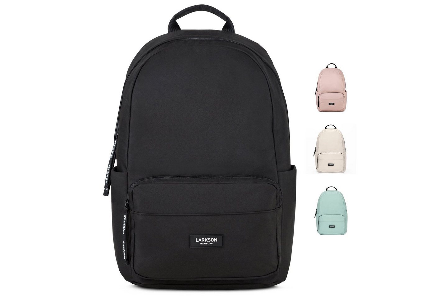 LARKSON Schulrucksack No 3 Rucksack Schule Mädchen Jungen Teenager (Keine Set), Seitentasche, Laptopfach, Wasserabweisend von LARKSON