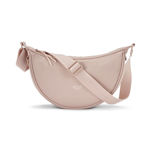 LARKSON Crossbody Bag Damen & Herren Rosa - Solveig Small - Umhängetasche im Halbmond Style - Halbrunde Schultertasche - Moon Bag Design - Wasserabweisend von LARKSON