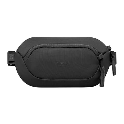 Larkson Sling Bag Herren & Damen Schwarz - Helge - Anti Diebstahl Umhängetasche mit RFID Blocker - Crossbody Bag Bauchtasche für Alltag & Reisen - Mesh Polsterung - Wasserabweisend von LARKSON