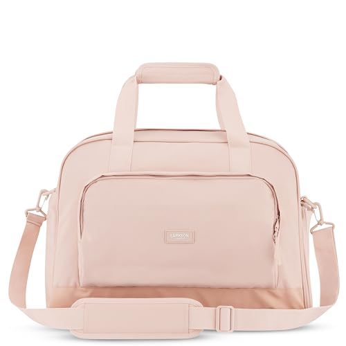 Larkson Weekender Damen & Herren Rosa - Finja Large - Stylische Reisetasche Handgepäck mit Schuhfach - Travel Bag aus Recyceltem PET - Wasserabweisend von LARKSON