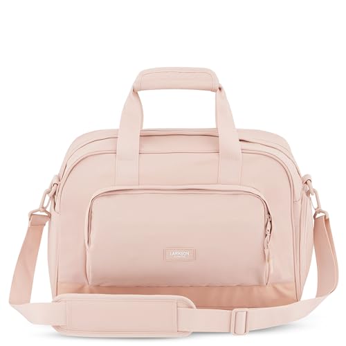 Larkson Weekender Damen & Herren Rosa - Finja Medium - Stylische Reisetasche Handgepäck mit Schuhfach - Travel Bag aus Recyceltem PET - Wasserabweisend von LARKSON