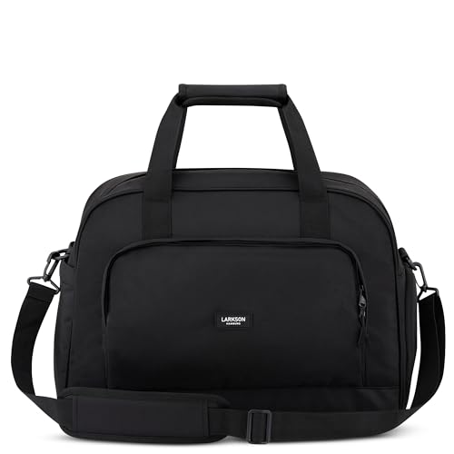 Larkson Weekender Damen & Herren Schwarz - Finja Large - Stylische Reisetasche Handgepäck mit Schuhfach - Travel Bag aus Recyceltem PET - Wasserabweisend von LARKSON